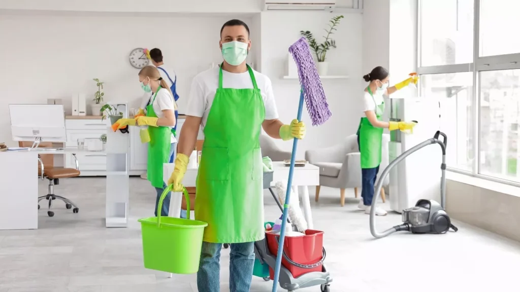 Retail floor cleaning as part of trusted shop cleaning service